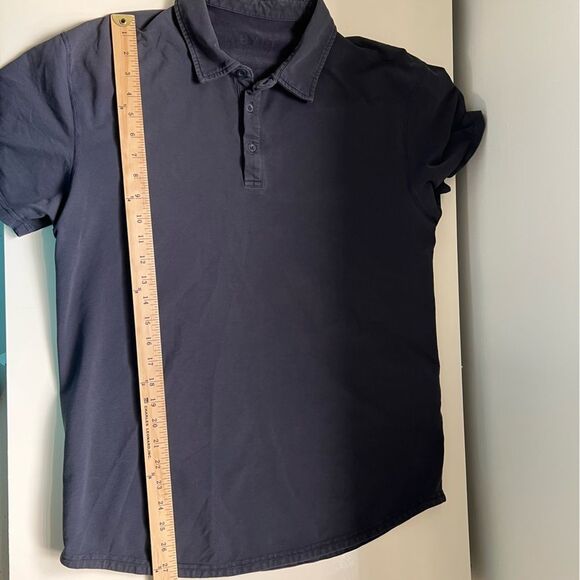 Bylt Polo Navy Classic Performance Slim Cut Size Medium - Picture 8 of 8